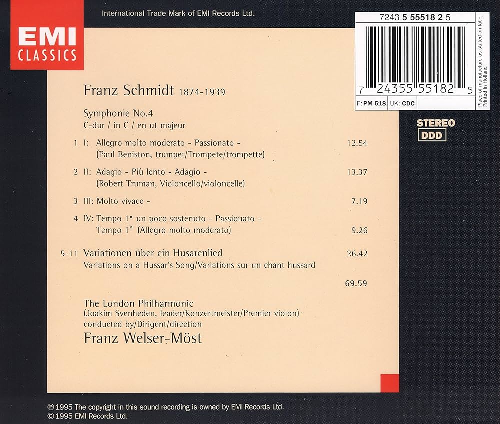 その他 Symphony 4 [CD] Amazon.co.jp: Schmidt;Symphony No.4: ミュージック